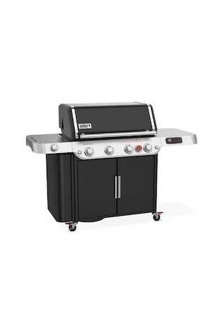 Weber Genesis Smart Epx-435 Siyah Gazlı Barbekü 4 Brülör + Sear Zone + Side Burner + Weber Connect-187 Siyah