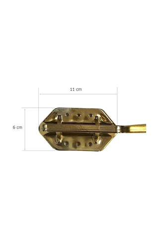 4 Adet Kaz Lüks Mobilya Koltuk Ayağı Metal Altın Sarı 17 Cm