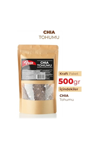 Chia Tohumu 500 Gr Yüksek Lifli Ve Omega-3 Kaynağı