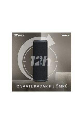 HiFuture Ripple BT5.3 IPX7 30W TWS Su Geçirmez Stereo Hoparlör Siyah