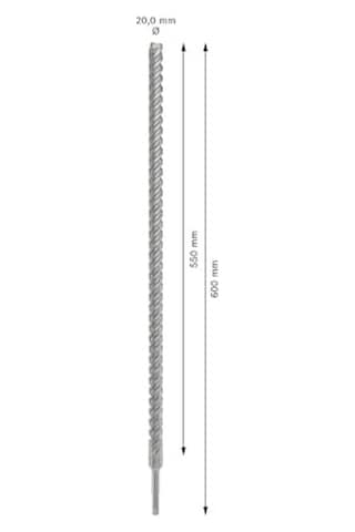 Pro Sds -5x Kırıcı Delici Delme Ucu Donatılı Ø 20 00 Mm Professional Aksesuar Kırıcı Delici