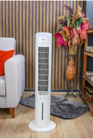 Zilan Zln1030 Air Cooler, Uzaktan Kumandalı Soğuk Su & Buz Hazneli Kule Tipi Vantilatör