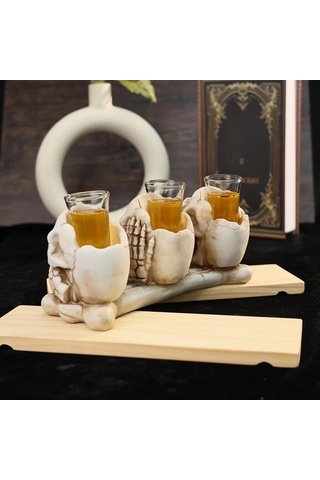 Willowhaven 2024 Yeni Halloween Kafatası Bardağı Dinle Bak Konuş 1.69oz Bpa Free Dayanıklı Parti Bardakları