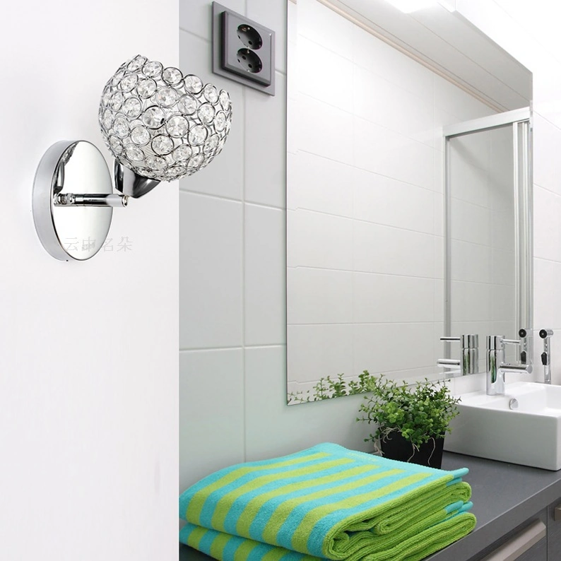 Folinda Kiremitli Ev Dekoru Modern Kristal Duvar Lambası: Oturma Odası, Yemek Odası, Koridor Ve Yatak Odası Için Fonksiyonel Tasarım - Bl-1210 Işık Kaynağı Hariç Şeffaf