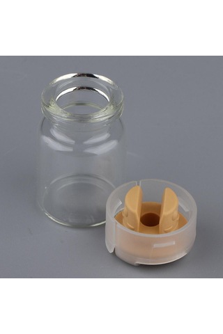 Suntek 20 Adet Boş Steril Cam Mühürlü Serum Şişeleri Sarı Sarı