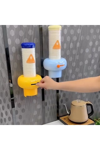 Sunup Sn-29919 Kendinden Yapışkanlı Plastik - Karton Bardak Tutucu Dispenseri Pembe