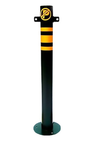Otopark Zincir Bariyer Metal Duba Demir Sabit Baba Metal Park Bariyeri 75 Cm Gri