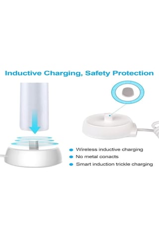 Fosenze Avrupa Standartlı Beyaz Abs Elektrikli Diş Fırçası Şarj Cihazı 10 6 6cm, 62g