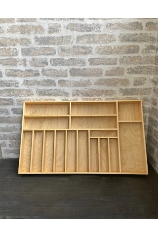 75x45 Cm Ayfiwood Ahşap Kaşıklık Çekmece İçi Yemek Takımı Ve Servis Gereçleri Düzenleyici Organizer