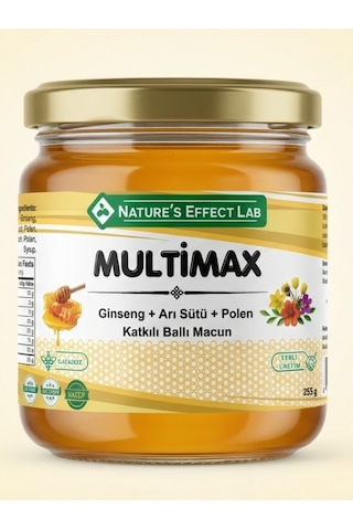 Multimax Ginseng +arı Sütü+ Polen+ Katkılı Ballı Macun 255g