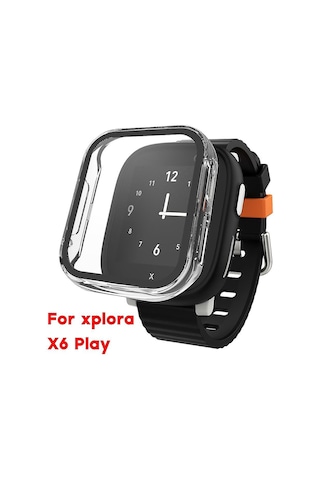 Xplora X6 Play Pc Kılıfı İçin Temperli Cam, Darbeye Dayanıklı Kabuk Limon Yeşili