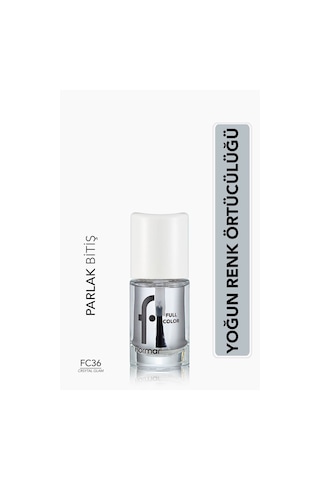Flormar Full Color Ekstra Yoğun Renkli Parlak Oje FC36 Crsytal Glam