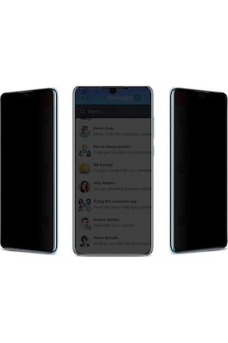 Samsung Uyumlu S20 Fe Hayalet Kırılmaz Cam Ekran Koruyucu Gizli Privacy