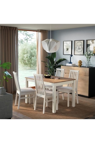 Ikea Bej Geniş Yemek Masası - Mutfak Masası