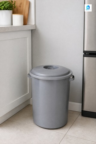Eko Orta Çöp Kovası 35 L Plastik Banyo Çöp Kovası Çok Renkli