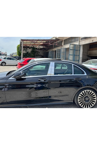 Mercedes W205 C Serisi Krom Kapı Direği Paslanmaz Çelik