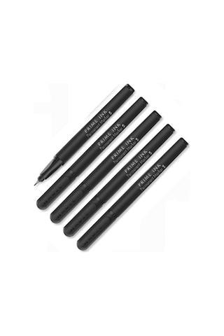 Siyah Asetat Kalemi Permanent S 0,4mm 5 Adet Siyah