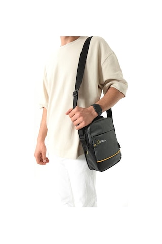 Erkek Postacı Çantası Elde Tutma 23 14 Cm Çapraz Askılı Omuz Çantası Mega Çanta Gri