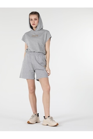 Colin's Regular Fit Kapüşonlu Gri Kadın Sweatshirt CL1058176_Q1.V2_MGA