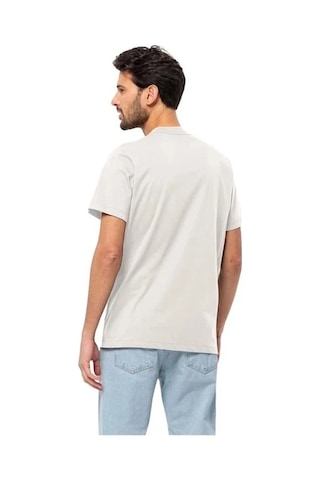 Jack Wolfskin Essential T M Erkek T-shirt Açık Gri SİYAH