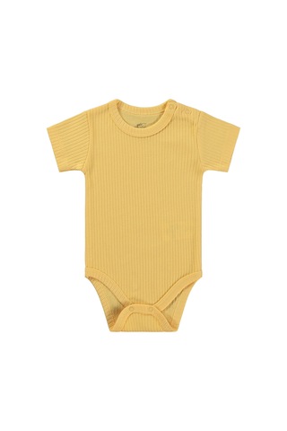 Minidamla Baby Minidamla Kısa Kol Basic 3'lü Set 1-18 Ay Çıtçıtlı Badi - Mavi Koyu Mavi