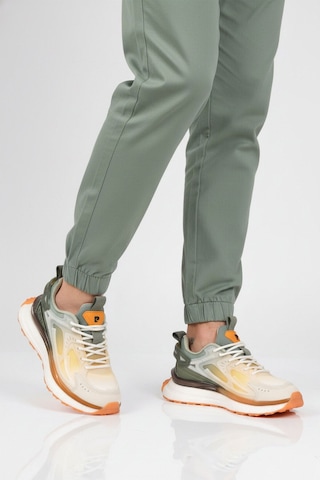 Pierre Cardin Beyaz Haki Fileli Hafif Esnek Hafızalı Taban Unisex Spor Ayakkabı Pcı-10106 G Beyaz-haki