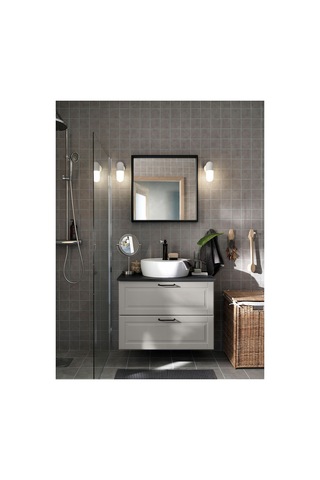 Ikea Nissedal Duvar Aynası 65x65 Cm Siyah