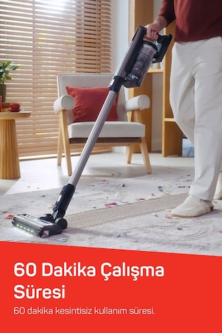 Arzum AR4208 Magiclean Propower Şarjlı Dikey Süpürge 500 W BLDC Motor Gücü 60 Dk Kullanım