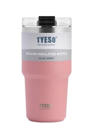 Tyeso Tripletask Termos Vakumlu Paslanmaz Çelik Pipetli 600 ML
