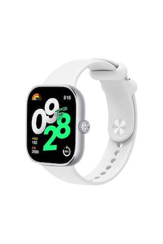 Zore Xiaomi Redmi Watch 4 Clo- Krd-109 Silikon Kordon-beyaz