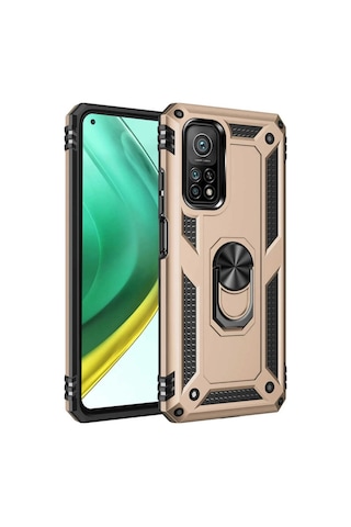 Newface - 14 - Xiaomi Mi 10t Pro Kılıf Sofya Yüzüklü Silikon Kapak - Metemıx - - Gold Newface - 14 - Xiaomi Mi 10t Pro Kılıf Sofya Yüzüklü Silikon Kapak - Metemıx - - Gold