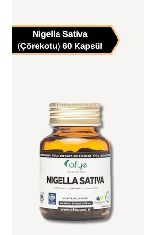 Afye Çörek Otu 600Mg 60 Kapsül Nigella Sativa Çörekotu