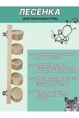 Mouse House Kemirgenler Ve Kuşlar İçin Merdiven 209533534