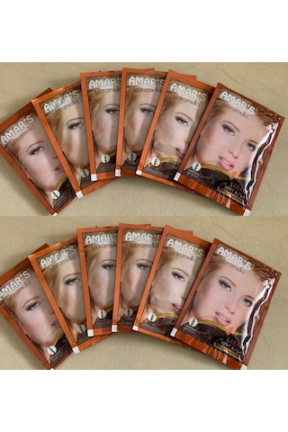 Amar's Kına İçeren Saç Boyası 12 x 10 G Karamel