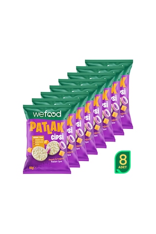 Wefood Peynir & Soğanlı Patlak Cipsi 60 G 8'li 8683347037681
