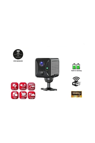 Mini Pır Sensörlü Algılamalı Sesli Konuşmalı 1080p Hd Wifi Kamera Najmaddin