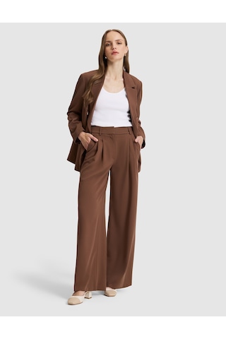 Pierre Cardin Kadın Kahverengi Pantolon 50320351-vr029