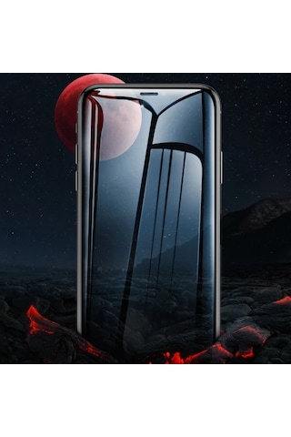 Baseus İphone 11 Pro/ Xs/x 023mm Anti Spy Çerçeveli Tempered Cam Ekran Koruyucu- 5775