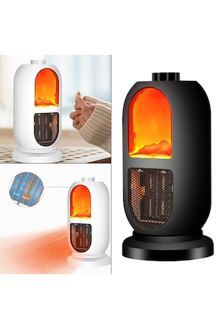Suntek Mini Kişisel Masaüstü Elektrikli Isıtıcı İç Siyah