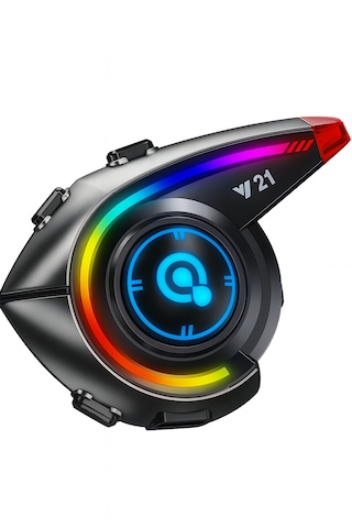 Rgb Işık Efektli Intercom Bluetooth Motosiklet Kask Intercom