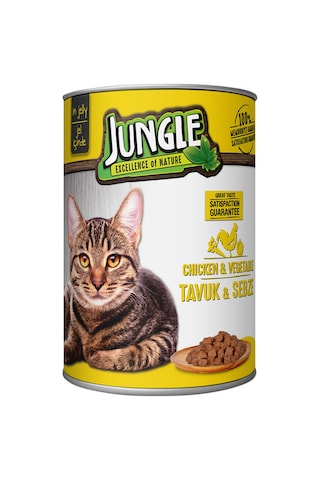 400 Gr Konserve Kedi Maması Tavuklu & Sebzeli - 2 Adet