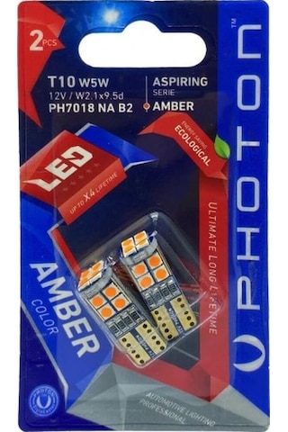 Photon T10 Turuncu Led Oto Ampul W5w Ph7018na