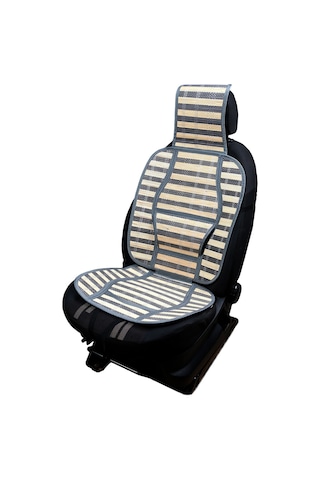 Oto Hasır Bambu Minder Ön Gri İkili Takım Bel Destekli Terletmez Wf-1021-1-gr 2 Adet