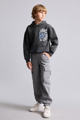 Defacto Kargo Fit Kalın Kumaş Lastikli Paça Pantolon Erkek Çocuk I0116a826wngr67 Gri-gr67