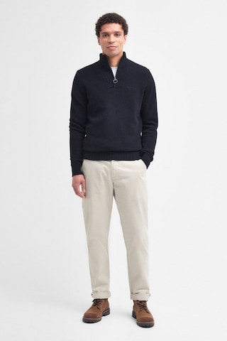 Barbour Essential Lambswool Half Zip Kazak Ny71 Navy Lacivert