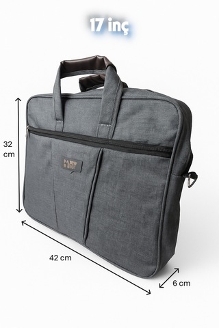 Newfull Nova 17 İnç Laptop Notebook Dizüstü Bilgisayar Evrak Çantası Antrasit