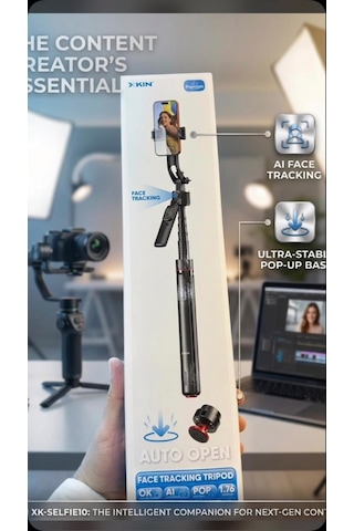 Xk-selfie10 Yapay Zeka Destekli Akıllı Yüz Takibi 360 Canlı Yayın Standı, Sabit Çekim Gimbal Tripod