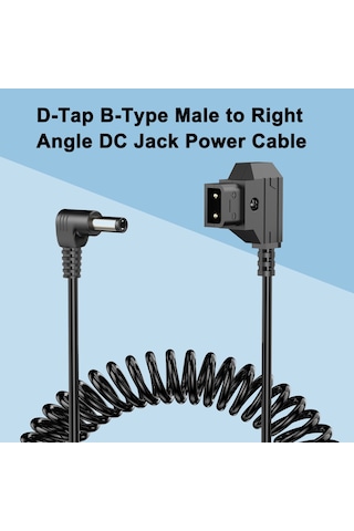 Sones 1,5 M D-tap B Tipi Erkek - Dc Adaptör Monitör Kablosu Siyah SIYAH