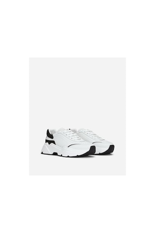 Dolce & Gabbana Calfskin Nappa White Daymaster Sneakers Beyaz