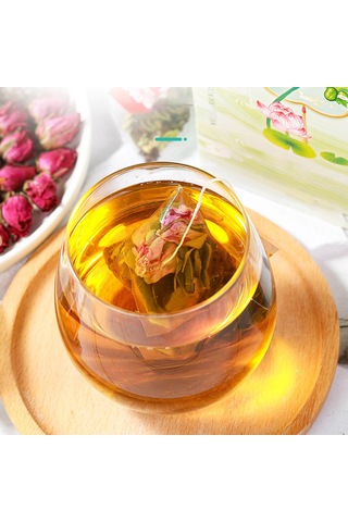 Hangfox Karpuz, Lotus Yaprağı, Gül Ve Enginar Tohumu Karışımı Otopatik Çay 20 Adet Triyot Poşet 6g X 20 Paket Toplam 120g Hızlı Demleme Soğuk/hot İçim Pratik Ve Sağlıklı